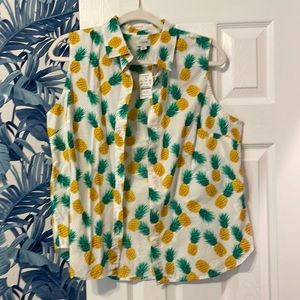 J crew pineapple top